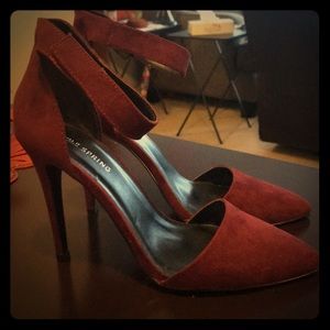 Burgundy Suede Pumps